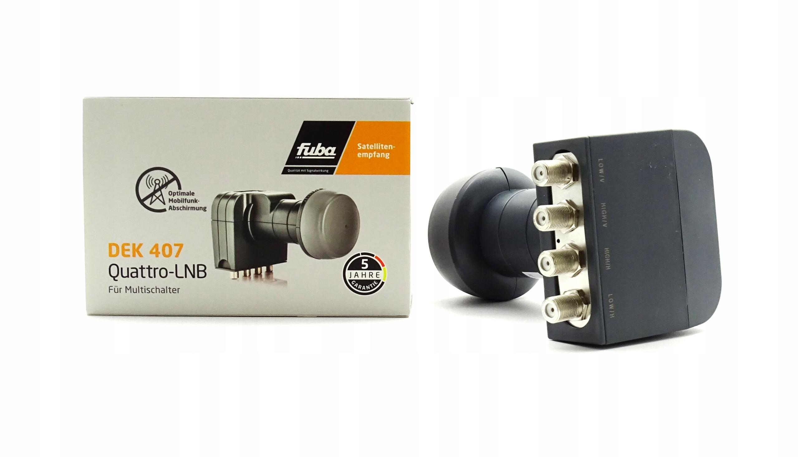 Fuba Quattro-LNB Szary DEK 407