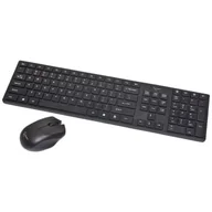 Zestawy myszka + klawiatura - Gembird KLAWIATURA CHOCOLATE SLIM BEZPRZEWODOWA 2.4GHZ+MYSZ (KBS-WCH-01) - miniaturka - grafika 1