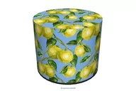 Pufy i podnóżki - Pufa wzór malowane cytryny wodoodporna RASIL - miniaturka - grafika 1