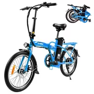 Rowery elektryczne - KAISDA K7S Electric Bike 20x1.95 inch Tire 36V 350W Motor 25-28km/h Max Speed 12.5Ah Battery 45-75km Range 120kgLoadBlue - miniaturka - grafika 1