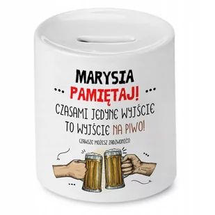 Skarbonka Dla Marysi Majii na Urodziny na Prezent z Nadrukiem ze Zdjęciem - Skarbonki Skarbonka Dla Marysi Majii na Urodziny na Prezent z Nadrukiem ze Zdjęciem - Skarbonki - miniaturka - grafika 1