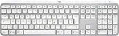 Klawiatury - Logitech MX Keys S klawiatura Uniwersalne RF Wireless + Bluetooth QWERTZ Niemiecki Aluminium, Biały - miniaturka - grafika 1
