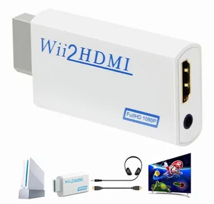 Wii nintendo Przejściówka Adapter na Hdmi + Audio - Adaptery i przejściówki - miniaturka - grafika 1