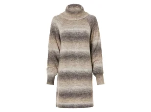 esmara® Sukienka damska dzianinowa (S (36-38), Beżowy/brązowy) - Sukienki - miniaturka - grafika 1