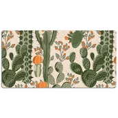 Podkładki na biurko - Mata ochronna na blat Pomarańczowy kaktus 120x60 cm, Dywanomat - miniaturka - grafika 1