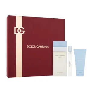 Dolce&Gabbana Light Blue Zestaw Edt 100 ml + Krem do ciała 50 ml + Edt 10 ml - Zestawy kosmetyków damskich - miniaturka - grafika 1