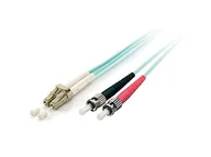 Kable miedziane - Equip LWL Patchkabel LC-&gt;ST 15.00m Multimode Duplex OM3 turq Polybeutel 255217 - miniaturka - grafika 1