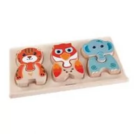 Układanki dla dzieci - Plan Toys Zwierzątka puzzle - miniaturka - grafika 1