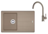 Zlewozmywaki z baterią - Franke Zestawy - Zestaw kuchenny G279KA, zlewozmywak zapachowy BFG 611-78 i bateria FC 6018.424, kaszmir 114.0700.805 - miniaturka - grafika 1