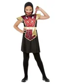 Stroje karnawałowe - Smiffys Smiffys 71043S Ninja Warrior kostium, dziewczęta, czerwona, S - wiek 4-6 lat 71043S - miniaturka - grafika 1