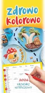 Kalendarze - Kalendarz 2026 terminarz rodzinny Zdrowo kolorowo - kalendarz - miniaturka - grafika 1