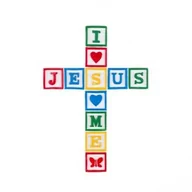 Dewocjonalia - Krzyż - I LOVE JESUS, JESUS LOVE''S ME - 10 cm - miniaturka - grafika 1