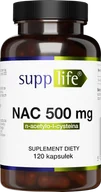 Aminokwasy - SUPPLIFE NAC N-ACETYLO-L-CYSTEINA 500MG 120 KAPSUŁEK - miniaturka - grafika 1