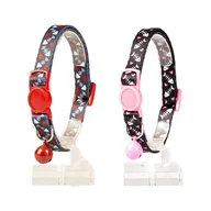 Obroże dla kotów - DUVO+ Obroża dla kota w rybki szara/czarna - miniaturka - grafika 1