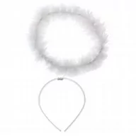 Dodatki do strojów karnawałowych - GoDan Opaska party "Aureola anielska", biała T-11989-4 - miniaturka - grafika 1