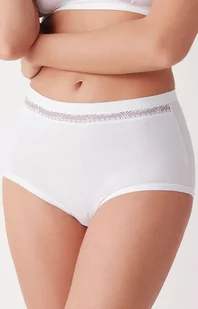 2-pak figi damskie białe GD 169 Maxi Essentials, Kolor biały, Rozmiar M, Cotonella - Primodo.com - Majtki damskie - miniaturka - grafika 1