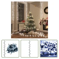 Oświetlenie świąteczne - Lampki choinkowe LED Living Store z 400 diodami LED zimny biały 13 m PVC - miniaturka - grafika 1