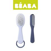 Szczotki do włosów dla dzieci - Beaba Mineral szczoteczka do włosów i grzebień - miniaturka - grafika 1