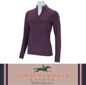 Koszulki jeździeckie - Schockemohle Bluzka treningowa SPPeppa Style AW24 - deep mauve - miniaturka - grafika 1