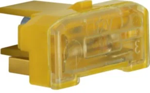 Wkładka żarowa z zaciskiem neutralnym, mechanizm żółty - Inne akcesoria elektryczne - miniaturka - grafika 1