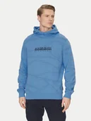 Bluzy męskie - Napapijri Bluza Cellini NP0A4ILR Niebieski Relaxed Fit - miniaturka - grafika 1