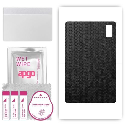 folia naklejka skórka strukturalna na TYŁ do HTC A101 - Plaster Miodu Czarny - apgo SKINS