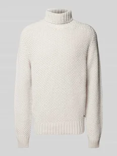 Sweter z dzianiny z golfem model ‘FINAR’ - Swetry męskie - miniaturka - grafika 1