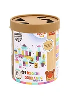 Klocki - Trefl Zabawka drewniana O!Klocki Bobaski i Miś 443713 - miniaturka - grafika 1
