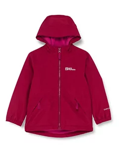 Kurtki i płaszcze dla chłopców - Jack Wolfskin Chłopięca kurtka Snowy Days, Dark Ruby, 128 - grafika 1