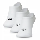 Skarpetki męskie - Skarpetki Męskie 4F Stopki Skarpety Białe Niskie 3 Pary Zestaw 43-46 - miniaturka - grafika 1