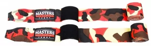 Masters Fight Equipment, Taśmy bokserskie, BBE-MFE Camouflage, czerwony, 2.5 m - Bandaże bokserskie - miniaturka - grafika 1