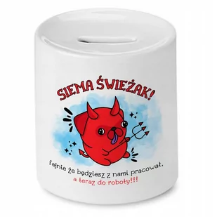 Skarbonka na Powitanie w Pracy Idealne na Prezent z Nadrukiem ze Zdjęciem - Skarbonki - miniaturka - grafika 1