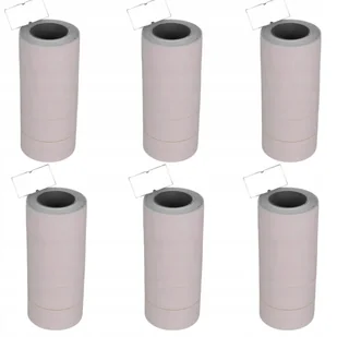 6x TAŚMA DO METKOWNICY DWURZĘDOWEJ JEDNORZDOWEJ BIAŁA 5 ROLEK 12 mm x 22 mm - Metkownice - miniaturka - grafika 1