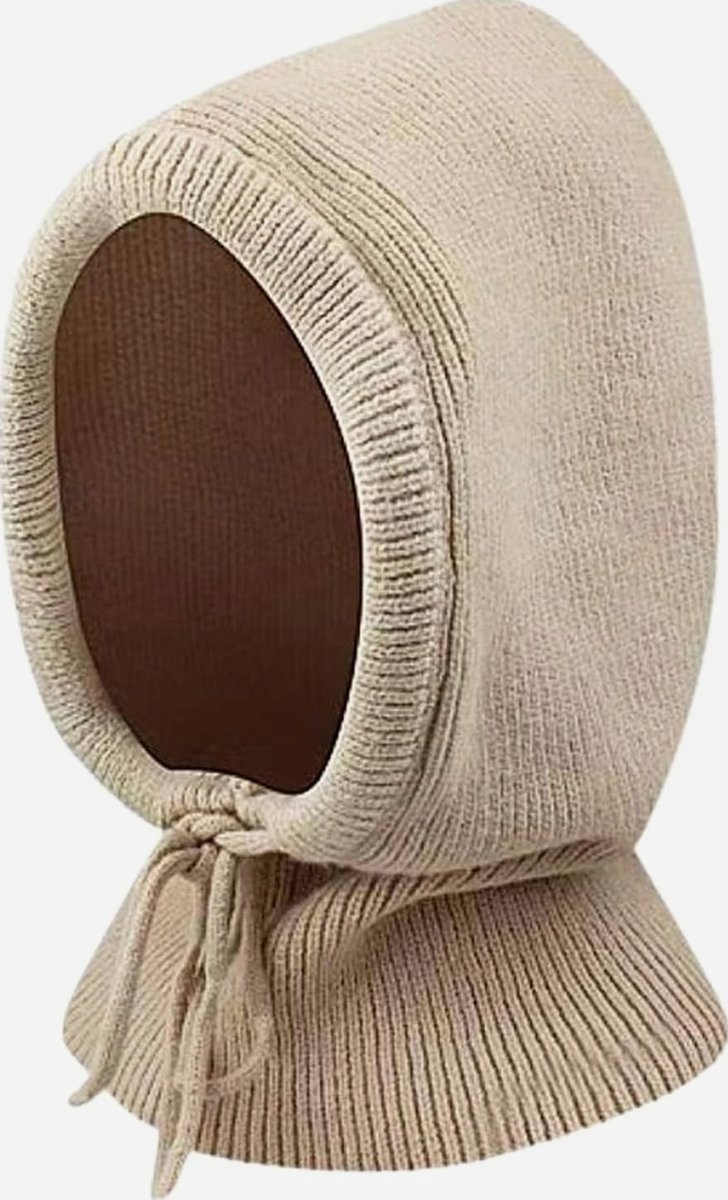 GWAWG Czapki zimowe,Kobiety Balaclava Kniting, Sznurek Ciepły Kaptur Szalik, Hatbalaclava Dzianinowy Kapelusz Z Kapturem, Damska Czapka Balaclava