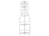 Mydelniczki i dozowniki mydła - Regał narożny 4 półki biały BIELLA - miniaturka - grafika 1