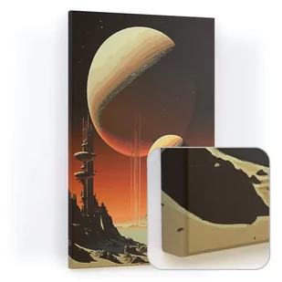 Tablica magnetyczna CANVASboards 90x60 cm - obraz Trzy planety - Tablice i flipcharty - miniaturka - grafika 1