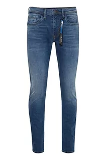 Spodenki męskie - Blend BHTwister fit Multiflex NOOS fit - Multiflex NOOS męskie spodnie jeansowe Denim Slim Fit, rozmiar: W31/32, kolor: Denim Middle Blue (200291), Denim Middle Blue (200291), 31W / 32L - grafika 1