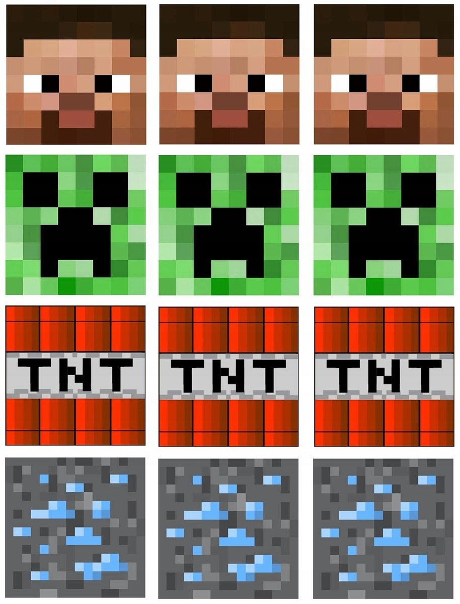 PUZZLE Minecraft Vintage Retro + IMIĘ Pudełko 120 el.