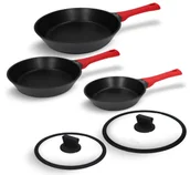 Patelnie - Zestaw patelni i pokrywek 5 el. Obsidian Zwieger - miniaturka - grafika 1