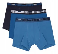Majtki męskie - Puma Bokserki Basic Brand Elastic 3-Pack 93545702 R S - miniaturka - grafika 1