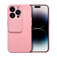 Etui i futerały do telefonów - OEM Futerał Slide do iPhone 11 Pro Max jasnoróżowy - miniaturka - grafika 1