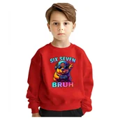 Bluzy dla dziewczynek - BLUZA DZIECIĘCA 67 SIX SEVEN VIRAL CAPYBARA 110-116 DLA CHŁOPCA DZIEWCZYNKI - miniaturka - grafika 1