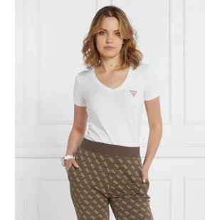 GUESS T-shirt VN MINI TRIANGLE | Regular Fit - Koszulki i topy damskie - miniaturka - grafika 1