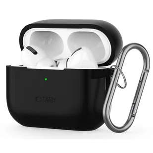 Etui na słuchawki TECH-PROTECT Silicon Hook do Apple Airpods Pro 1/2 Czarny - Akcesoria do słuchawek - miniaturka - grafika 1