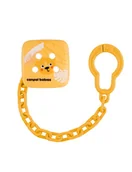Akcesoria do smoczków - Canpol Babies Łańcuszek do smoczka BabiesBoo pomarańczowy - miniaturka - grafika 1