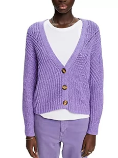 ESPRIT Damska kurtka z dzianiny 023EE1I327, 510/PURPLE, L, 510/fioletowy, L - Kurtki damskie - miniaturka - grafika 1