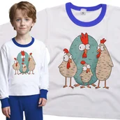 Piżamy dla dziewczynek - Piżama dziecięca Gang Kurczaków Kur 86/92 - VoloDonum - miniaturka - grafika 1
