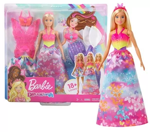 Barbie Dreamtopia, Baśniowe przebieranki, Syrena, 3w1 - Lalki dla dziewczynek - miniaturka - grafika 1