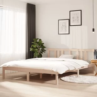 Lumarko Rama łóżka, lite drewno, 150x200 cm, King Size - Łóżka - miniaturka - grafika 1