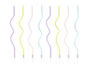 Party Deco Świeczki urodzinowe zakręcone pastelowe - 14 cm - 8 szt. SCS-10-000 - Dekoracje i nakrycia stołu na imprezę Party Deco Świeczki urodzinowe zakręcone pastelowe - 14 cm - 8 szt. SCS-10-000 - Dekoracje i nakrycia stołu na imprezę - miniaturka - grafika 1